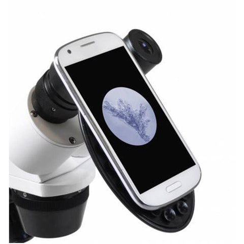 Stereo mikroskopas 20x/40x 3D su LED ir telefono laikikliu