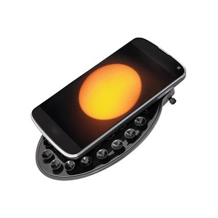 Dobsono reflektorinis teleskopas 76/350 su saulės filtru ir telefono laikikliu
