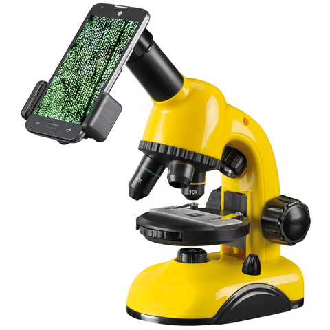 Mikroskopas Biolux Student 40x-800x su telefono laikikliu National Geographic