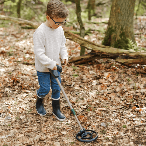 Vaikiškas metalo detektorius su garso ir šviesos signalu, iki 12 cm (8+)