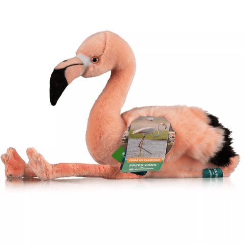 Itin minkštas pliušinis flamingas Frida 35 cm – skalbiamas, ekologiškas