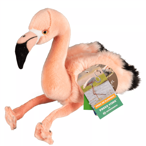 Itin minkštas pliušinis flamingas Frida 35 cm – skalbiamas, ekologiškas