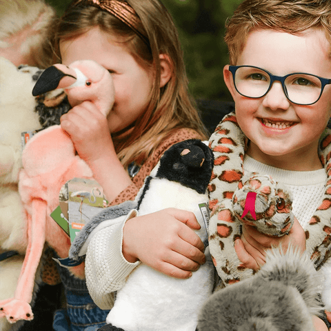 Itin minkštas pliušinis flamingas Frida 35 cm – skalbiamas, ekologiškas