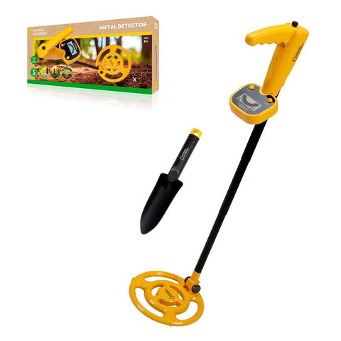Vaikiškas metalo detektorius National Geographic su kastuvėliu ir LCD ekranu