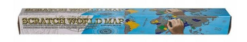 Nutrinamas pasaulio žemėlapis 88×52 cm vaikams – edukacinė dovana