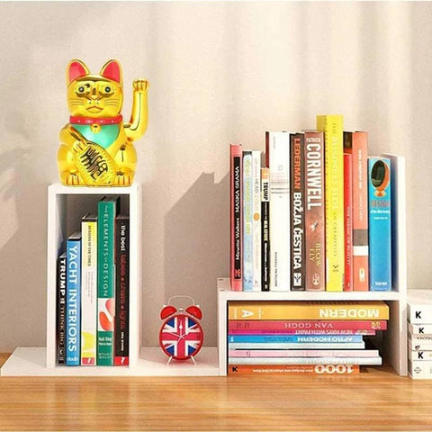 Maneki Neko laimės katė su judančia letenėle, fengšui dekoracija 20 cm