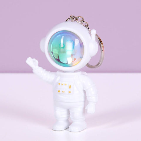 Šviečiantis astronauto raktų pakabukas, 7 cm