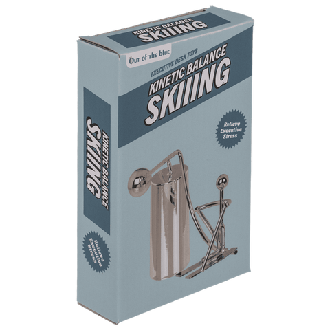 Balansuojantis slidininkas – kinetinė metalinė stalo dekoracija 15,8 cm