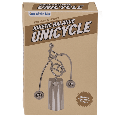 Kinetinis balansuojantis vienratininkas – metalinė stalo dekoracija 15,6 cm