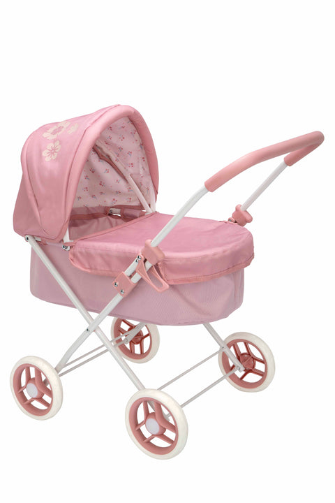 Arias lėlių vežimėlis su lopšiu, sulankstomas, metalo rėmas, 57 cm