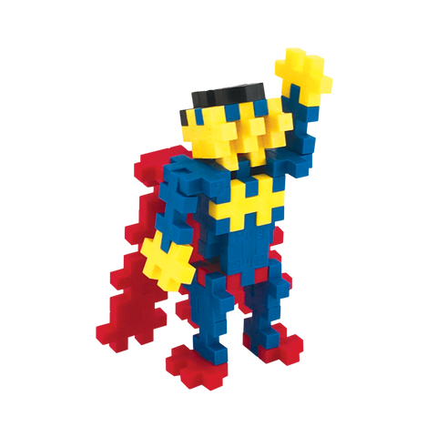 Plus-Plus Mini konstruktorius „Super herojus“ – 100 det., lavinamasis 3D rinkinys 5–12 m.