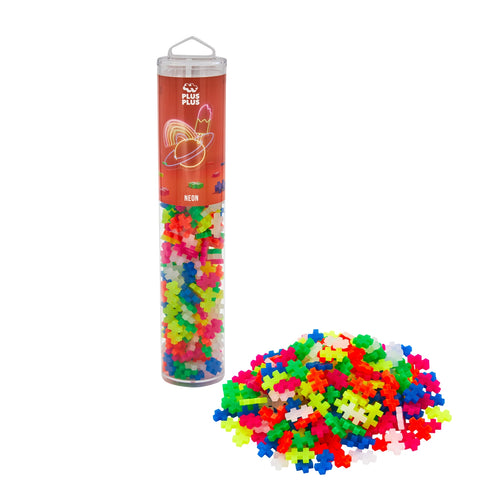 Plus-Plus Mini konstruktorius, neoninės spalvos, 240 detalių