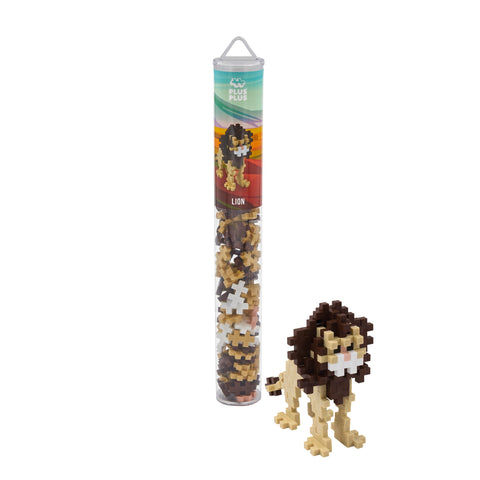Plus-Plus mini konstruktorius ZOO Liūtas – 100 det., bazinės spalvos