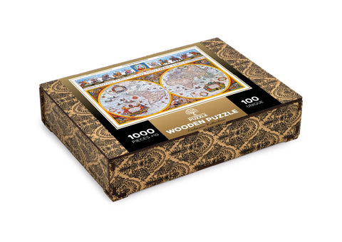 Medinė dėlionė „Nova Terrarum“ žemėlapis, 1010 detalių, 12+