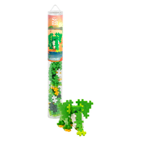 Plus-Plus Mini konstruktorius „Spalvotas dramblys“ – 100 det., 20 mm, Danija