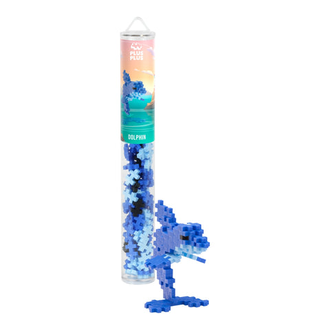 Plus-Plus Mini 3D konstruktorius Spalvotas delfinas – 100 det., 5–12 m.