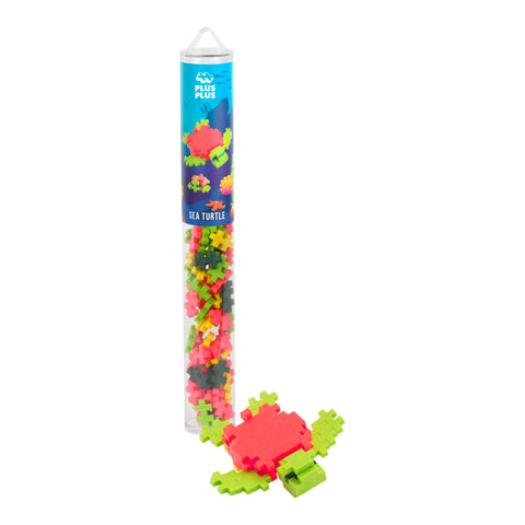 Plus-Plus mini konstruktorius „Spalvotas jūrų vėžlys“, 100 det.