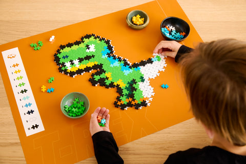 Plus-Plus dėlionė pagal skaičius T‑Rex dinozauras, 250 mini detalių, 5+