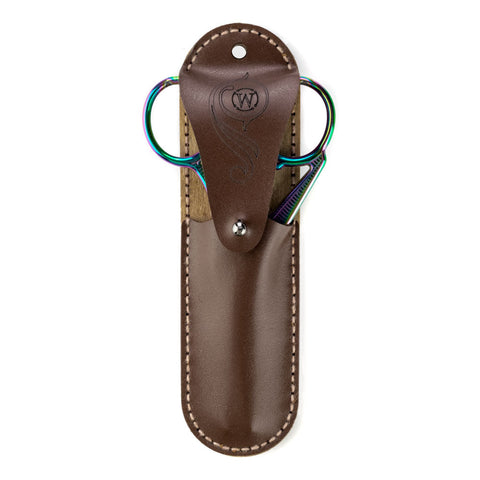 Žirklių dėklo siuvinėjimo rinkinys „Pienės“, dirbtinė oda – Wonderland Crafts