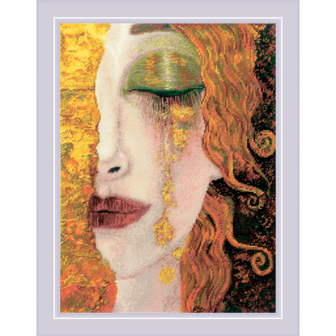 Golden Tears After A. M. Zilberman’s Painting. Siuvinėjimo rinkinys iš RIOLIS Nr.: 2314