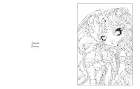 Drakoniukų spalvinimo knyga – Jasmine Becket-Griffith, 128 p.