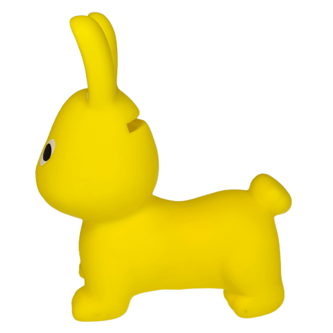 Geltona zuikio taupyklė „Jumpy“ – smagi dovana vaikams, 14 cm