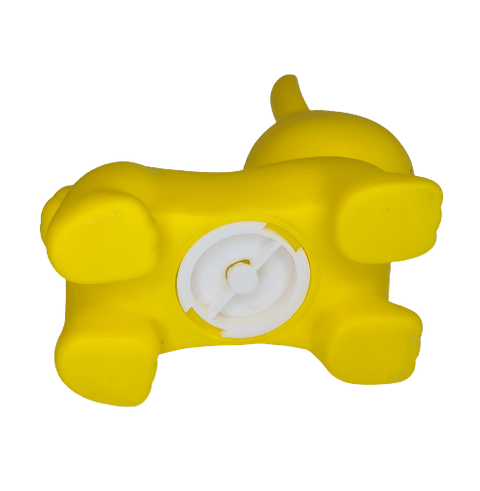 Geltona zuikio taupyklė „Jumpy“ – smagi dovana vaikams, 14 cm