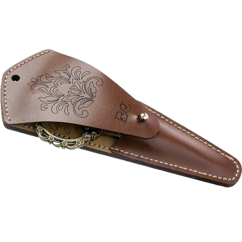 Žirklių dėklo siuvinėjimo kryželiu rinkinys, dirbtinė oda, 10–13 cm
