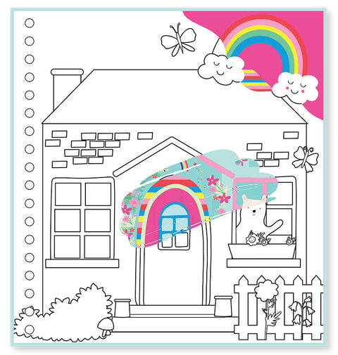 Floss & Rock Vaivorykštės fėja – daugkartinė vandens užduočių knygelė 3+