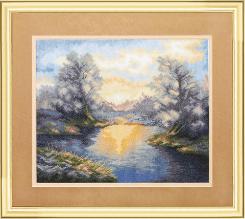 Siuvinėjimo kryželiu rinkinys „Aušra“, Aida 16, 27×22 cm