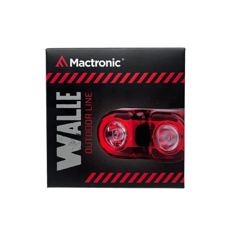 Mactronic Wall'e galinis dviračio žibintas 18 lm, 180° šviesa, IPX4