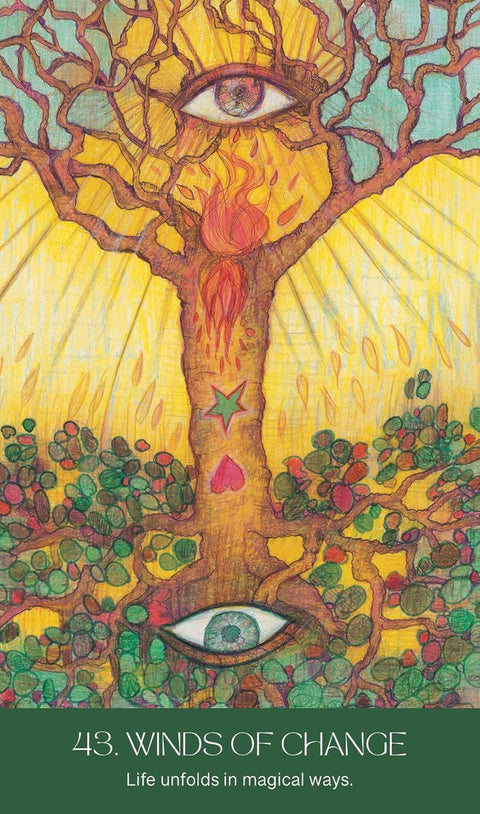 Unity Oracle orakulo kortos su anglišku gidu, 50 kortų, Blue Angel