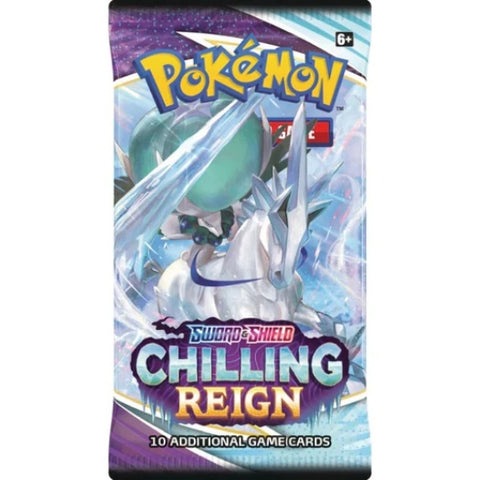 Pokémon TCG Sword & Shield: Chilling Reign papildymas – 10 kortų, anglų k.