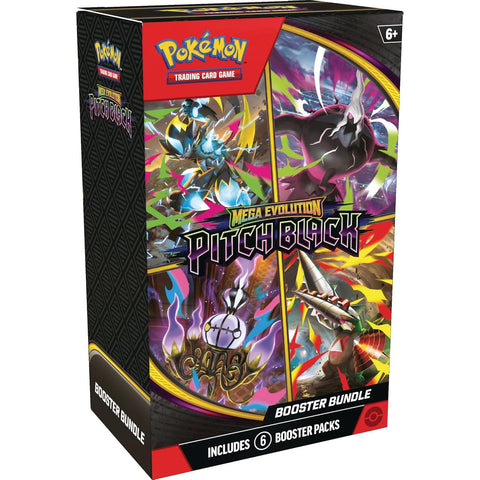 Pokémon TCG Mega Evolution Pitch Black – 6 papildymo pakelių rinkinys (EN)