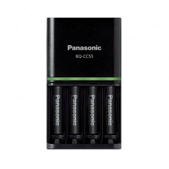 Panasonic Eneloop Pro BQ-CC55 įkroviklis su 4x AA akumuliatoriais