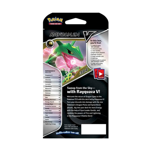 Pokémon TCG Rayquaza V Battle Deck – paruošta 60 kortų kaladė (EN)