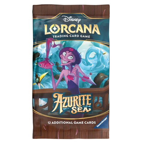 Disney Lorcana: Azurito jūra Booster pakelis (12 kortų, anglų k.)