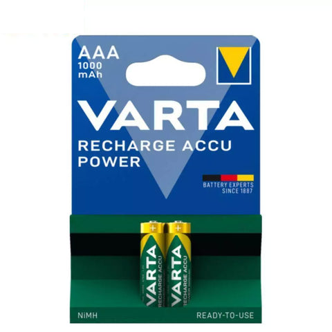 Varta AAA įkraunamos baterijos 1000mAh R2U, 2 vnt.