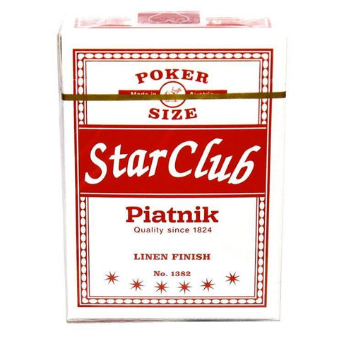 Piatnik Star Club pokerio kortos – ilgaamžė profesionali kaladė
