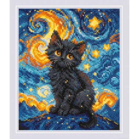 Starry Cat. Siuvinėjimo rinkinys iš RIOLIS Nr.: 2288