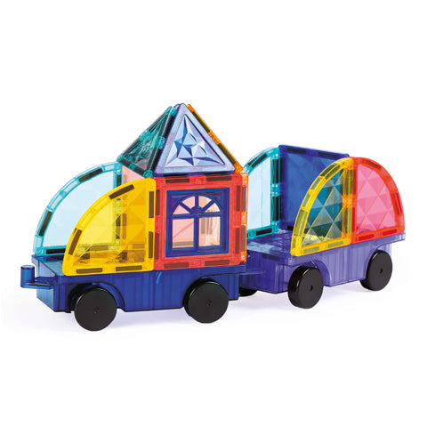 LUDI magnetinis konstruktorius su ratais – 61 dalis, vaikams 3–10