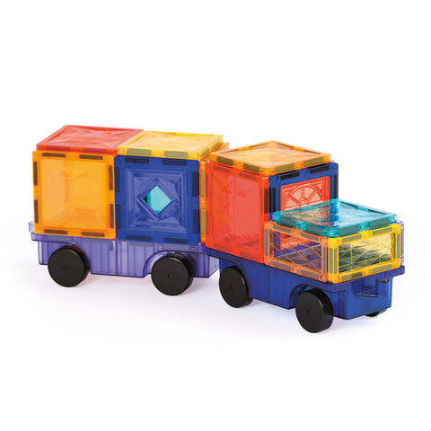 LUDI magnetinis konstruktorius su ratais – 61 dalis, vaikams 3–10