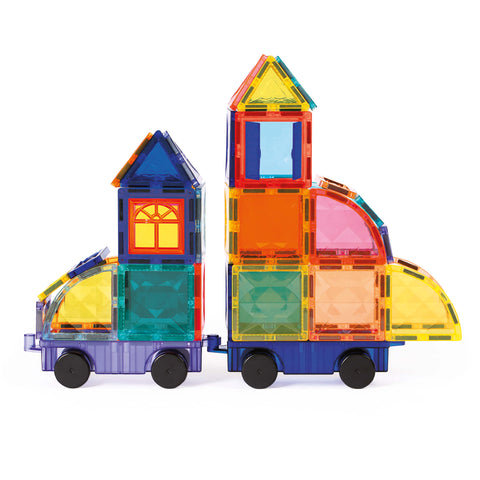 LUDI magnetinis konstruktorius su ratais – 61 dalis, vaikams 3–10