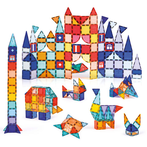 LUDI magnetinis konstruktorius vaikams, 100 dalių 2D/3D XXL