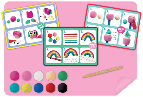 Floss & Rock Vaivorykštės fėja – džiūstančio modelino rinkinys 6+, 10 figūrėlių