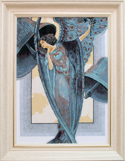 Siuvinėjimo kryželiu rinkinys „Naktinis žiedas“, Aida 16, 35,5×49,5 cm