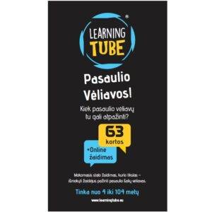 Mokomasis kortų žaidimas „Pasaulio vėliavos“ vaikams 4+ (LT, QR)