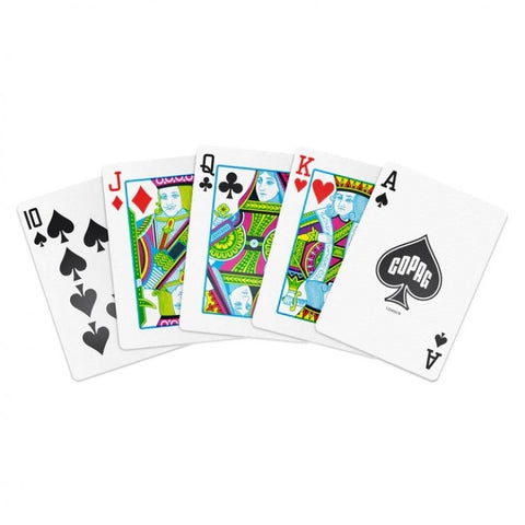 Copag Elite pokerio kortos – 2 PVC kaladės, bordo ir žalia