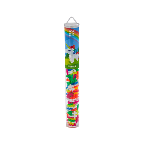 Plus-Plus Mini konstruktorius „Vienaragis“ – 100 detalių, bazinės ir neoninės spalvos, 5–12 m.