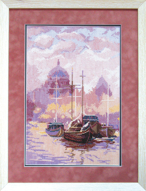 Siuvinėjimo kryželiu rinkinys „Venecija“, Aida 14, 25 spalvų, 21×31,5 cm